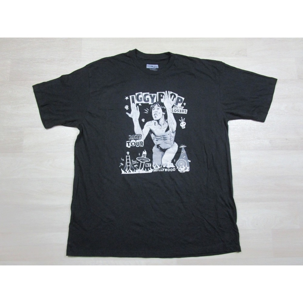 Iggy Pop & the Losers 2023 West Coast Tour T-Shirt (2X) Duff McKagan Smith Watt